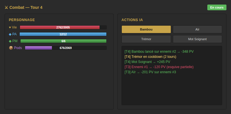 Module combat